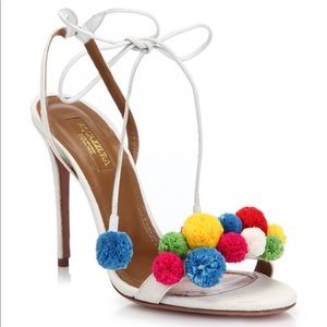 Aquazzura "Pom Pom" Stilettos